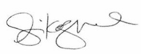 Dr Izukanji Sikazwe Signature