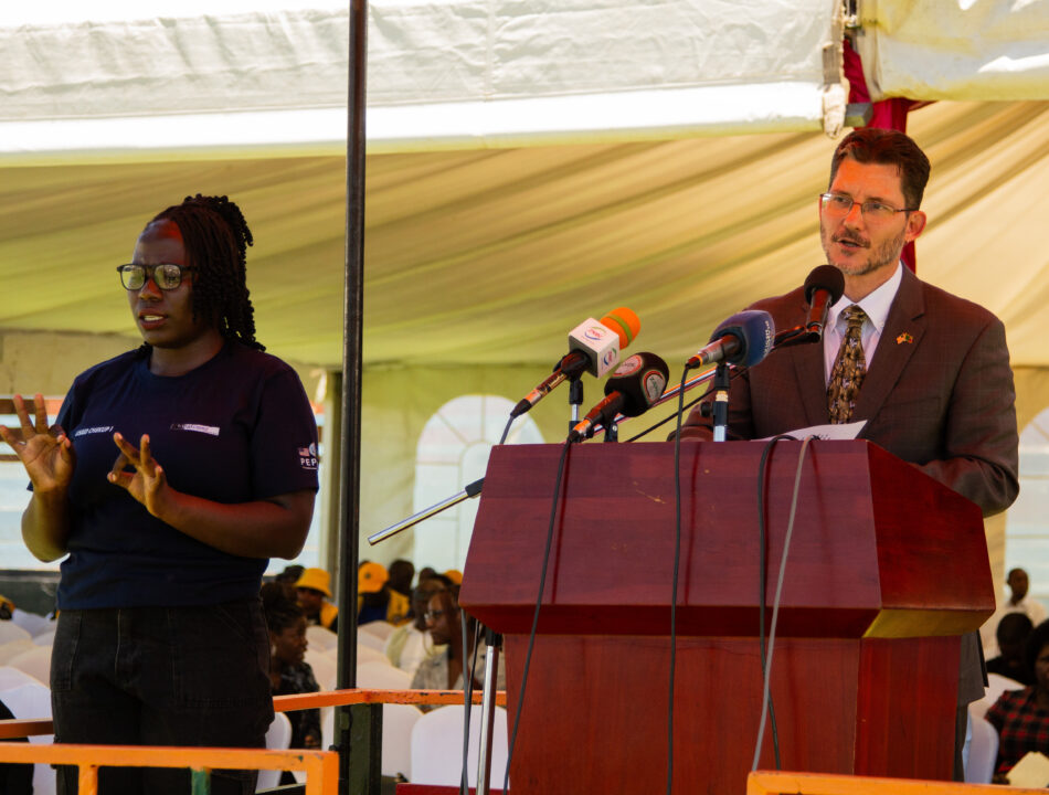The US Ambassador to Zambia, Michael Gonzalez, highlighting the programme's significant impact during World AIDS Day 2024 celebrations.